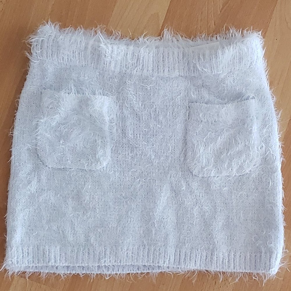 H&M Powder blue soft fluff skirt with tag (kids)